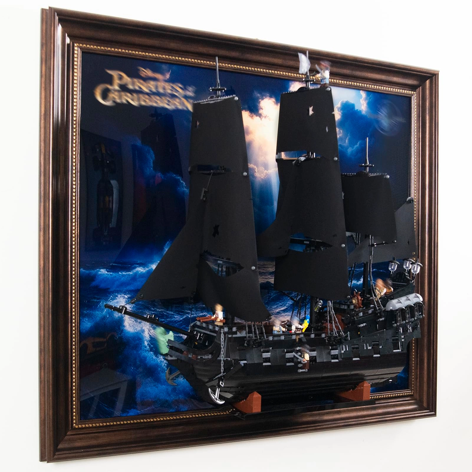 iCUANUTY Acrylic Wall Display - Lego Black Pearl 10365