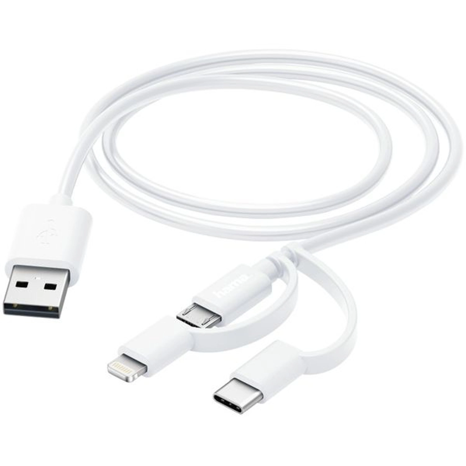 3-in-1 Micro USB Cable - 1m