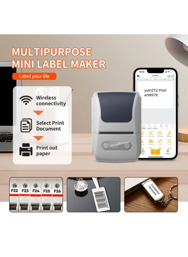Wireless Portable Label Maker Machine - Thermal Printing 57mm