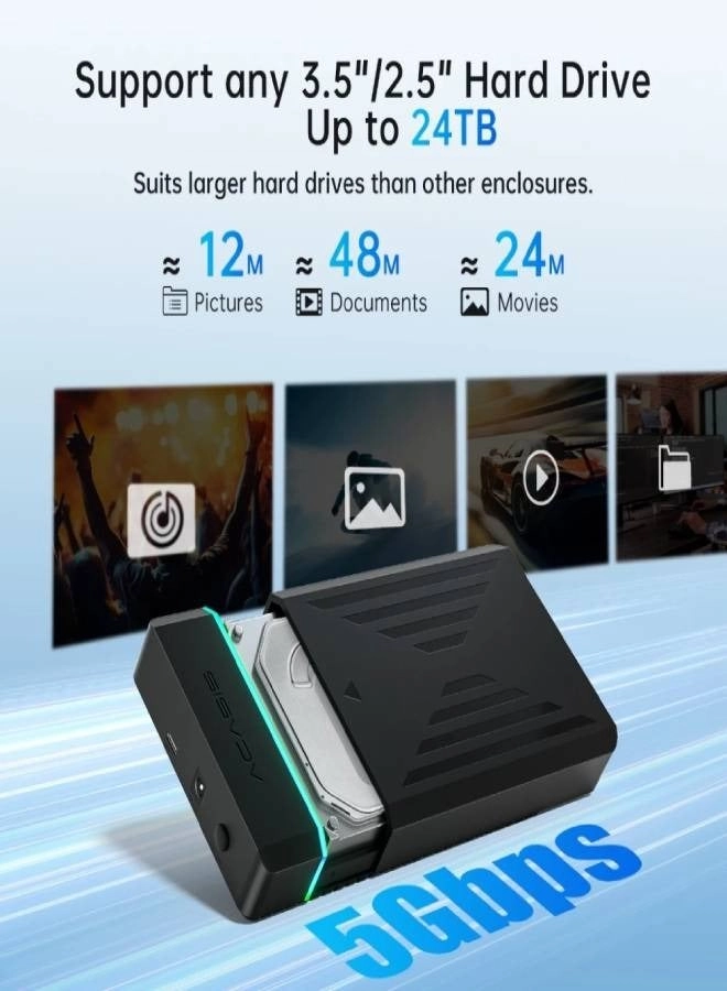 External Hard Drive Enclosure - USB3.0 SATA 2.5/3.5