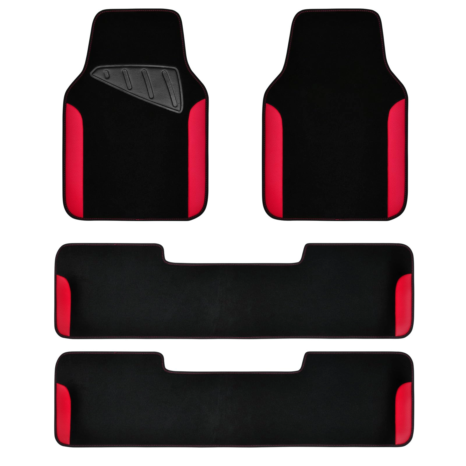 Jelly Waterproof Universal Fit Car Floor Mats - Pink Leather