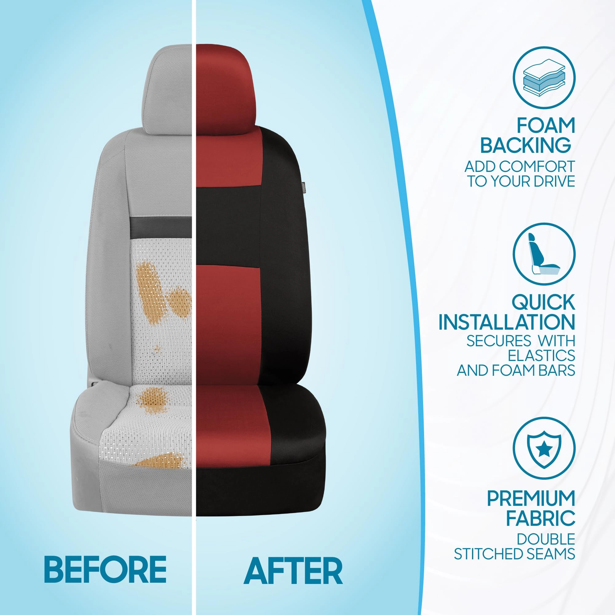 PolyPro Car Seat Covers - Solid Beige Universal Fit