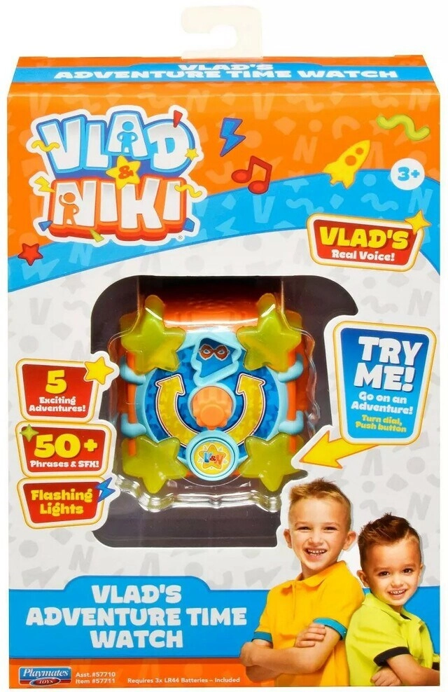 COLOR LAND CHILDRENS TOYS CENTER LLC Vlad & Niki Adventure Time Watch - Vlad's Magic Watch Lightening