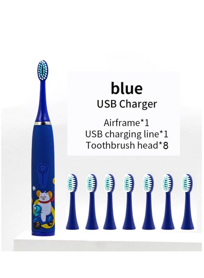 Electric Toothbrush - Children's Cartoon Pattern Ultrasonic