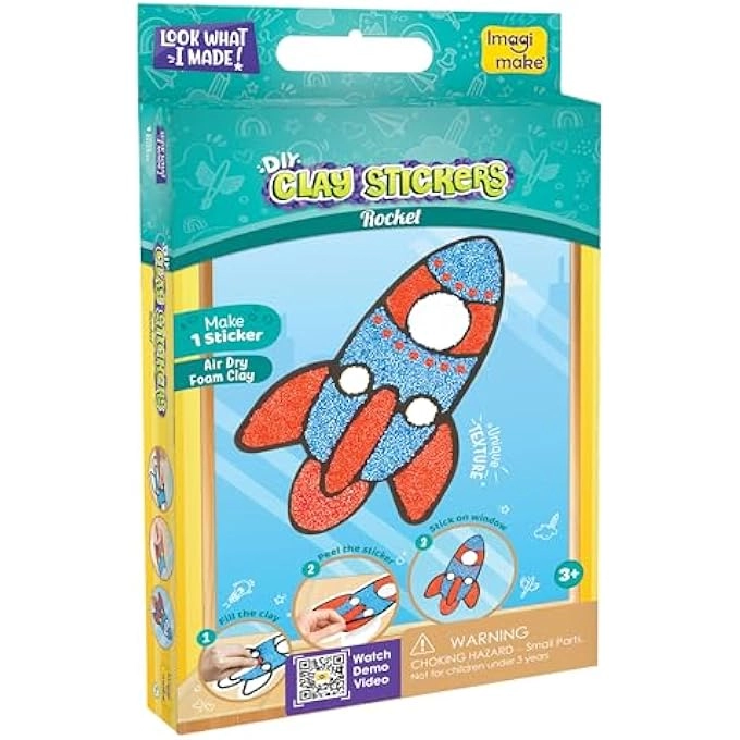 Clay Stickers - 3+ years 4 pcs