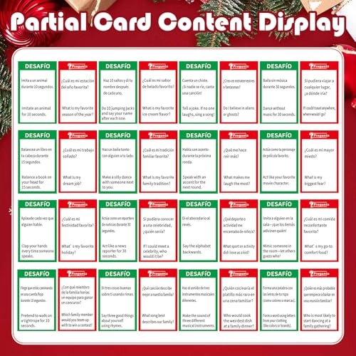 Christmas Party Games - Spanish and English 15 years and up