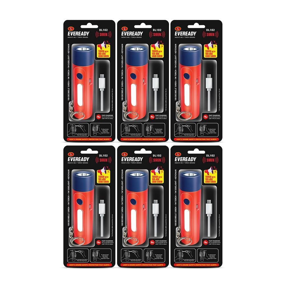 EVEREADY INDUSTRIES INDIA LTD., Eveready Industries India Ltd., 2, Rainey Park, Kolkata - 700 019, West Bengal, India DL102 - 1W Torch 1W Sidelight Pack of 4