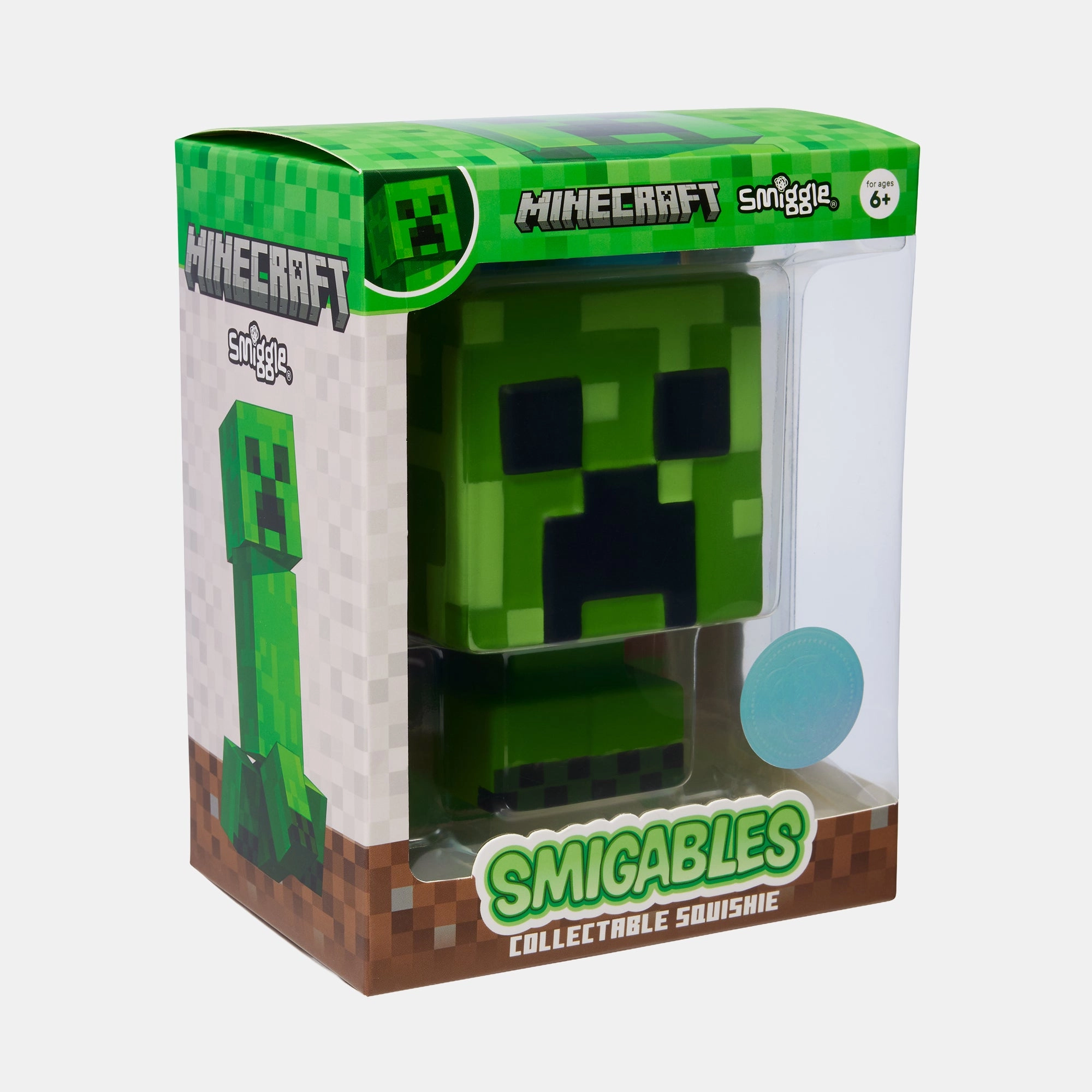 Smiggle Minecraft Smigables Collectable Squishie 16 cm Green