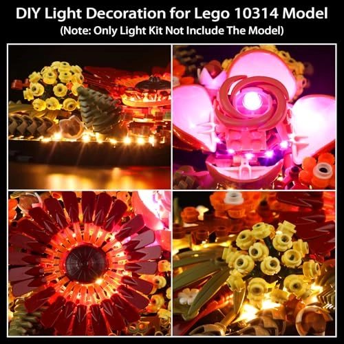 Lighting Kit 10314 for LEGO 10314 Dried Flower Centerpiece - Plastic