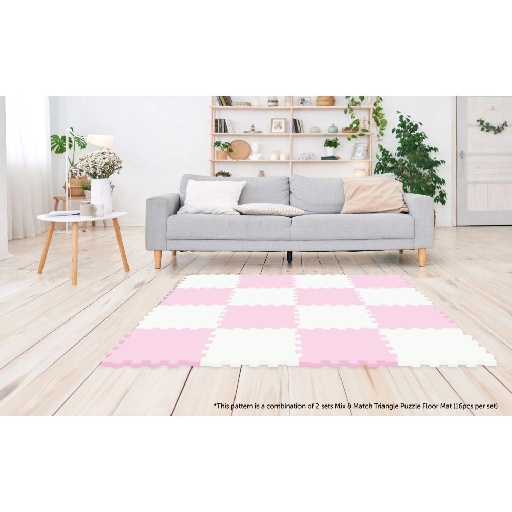 Triangle Puzzle Floor Mat - 10m+ 16Pcs