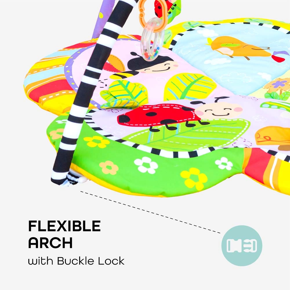 Perky Baby Playmat And Activity Gym Flower - 0 to 12 Months
