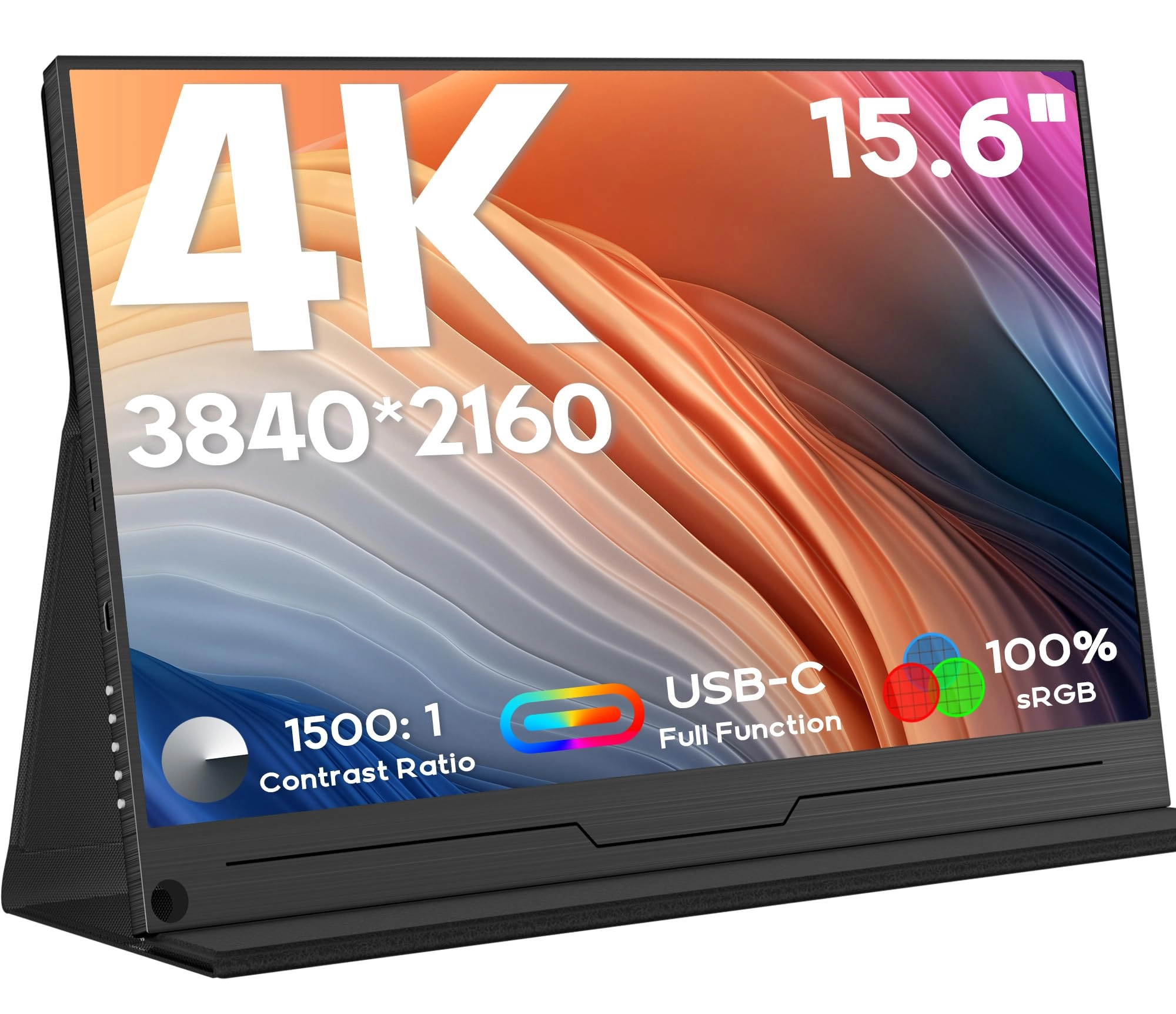 ZSCMALLS 4K Portable Monitor - 3840x2160 pixels 15.6 Inches