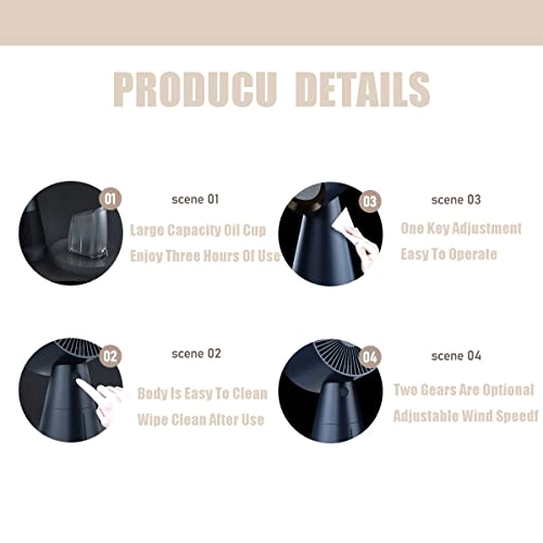 Mini Desktop Cooker Hood - 2 Cubic Meters Per Minute