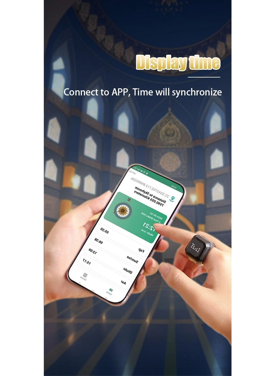 Prayer Smart Ring - 22mm Tasbih Counter