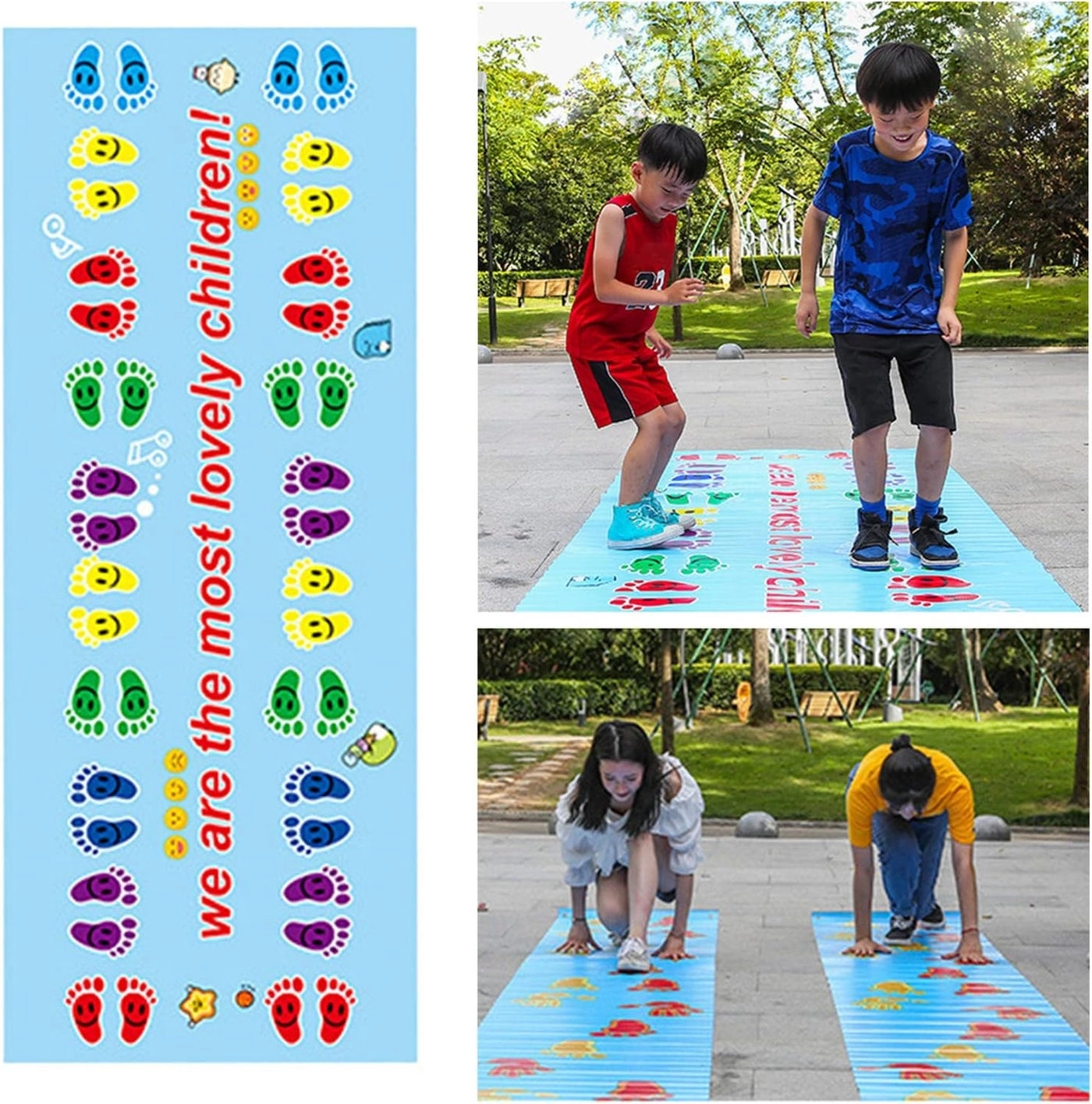 Hand Foot Game Pad - Anti Slip Texture Hand & Foot Hopscotch Decal