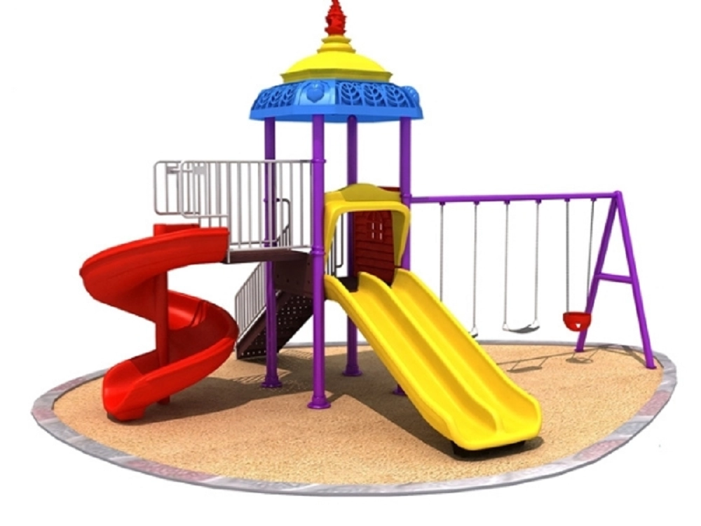 Mega Kids Flower Playsets - Swings And Slide Multi Colour