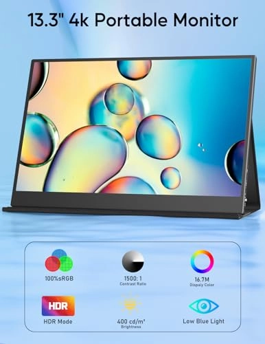 4K Portable Monitor - 3840x2160 13.3 Inches