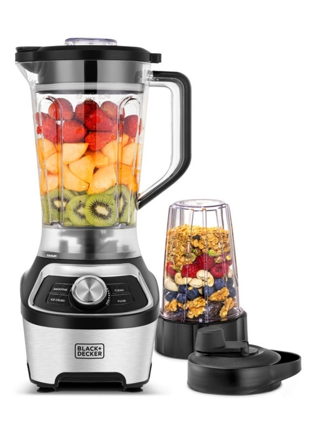 Black & Decker BD-BXH1200-B5 - Stainless steel six-blade design Smoothie and Ice crush presets 500ml travel cup