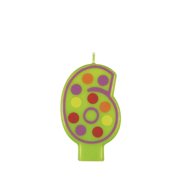 Party Zone Numeral Birthday Candle