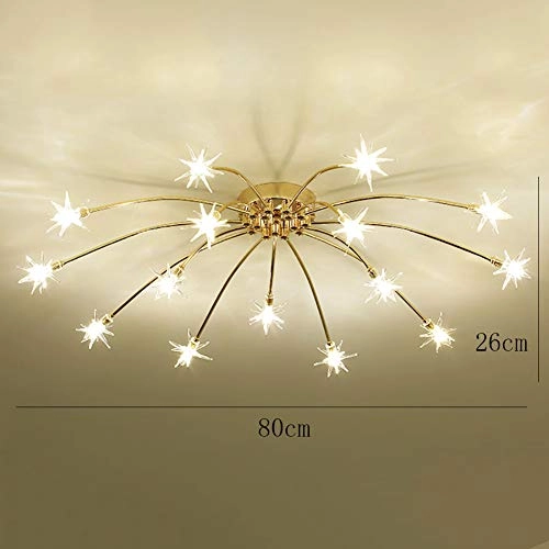 Nordic Art Stars Ceiling - G4 21 head Black and white light