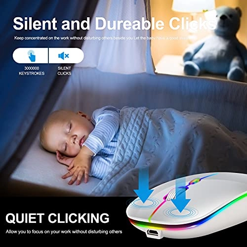 LED Rechargeable Mouse - Bluetooth