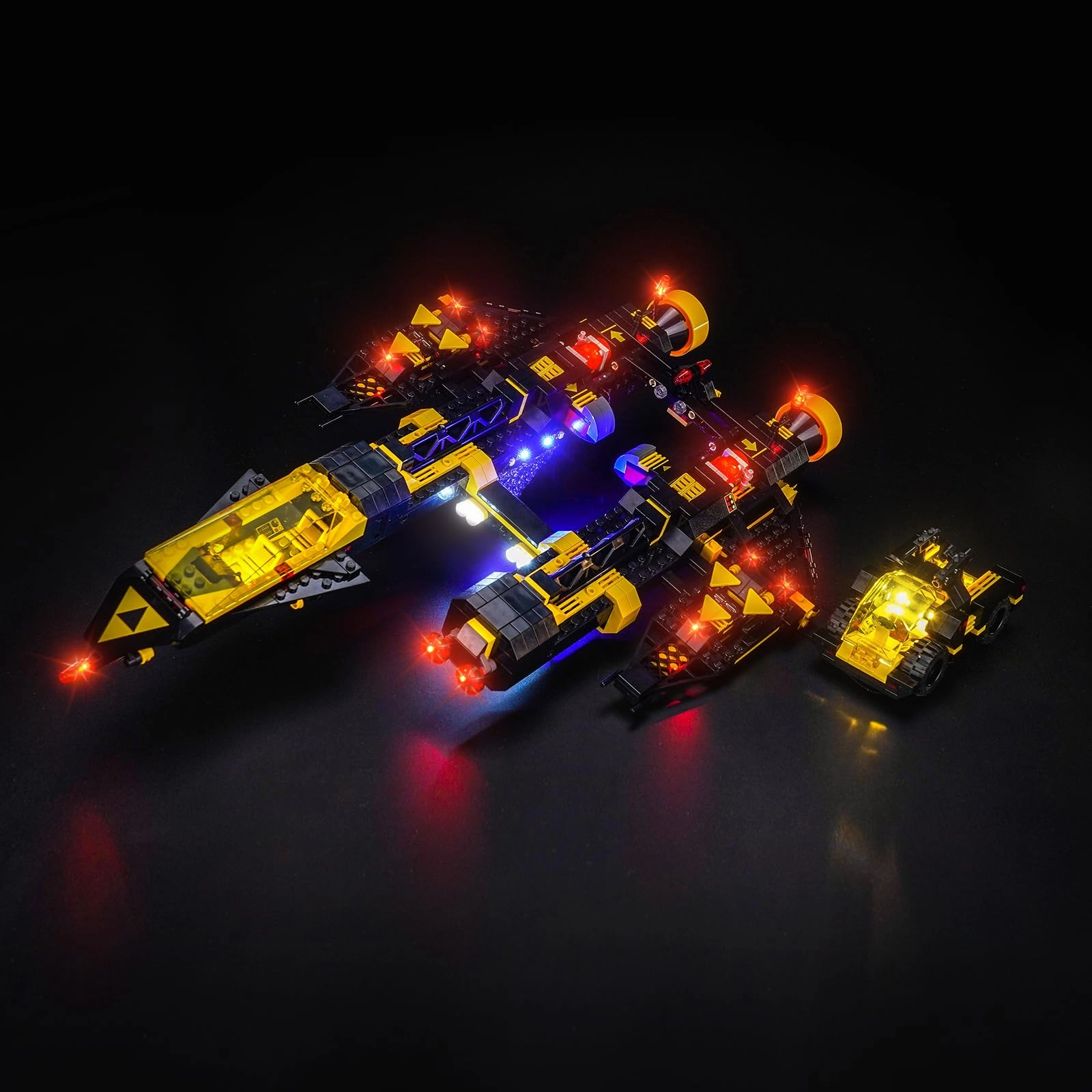 BrickBling LED Light Set - Compatible with Lego 10355 Blacktron Renegade 7 light sources