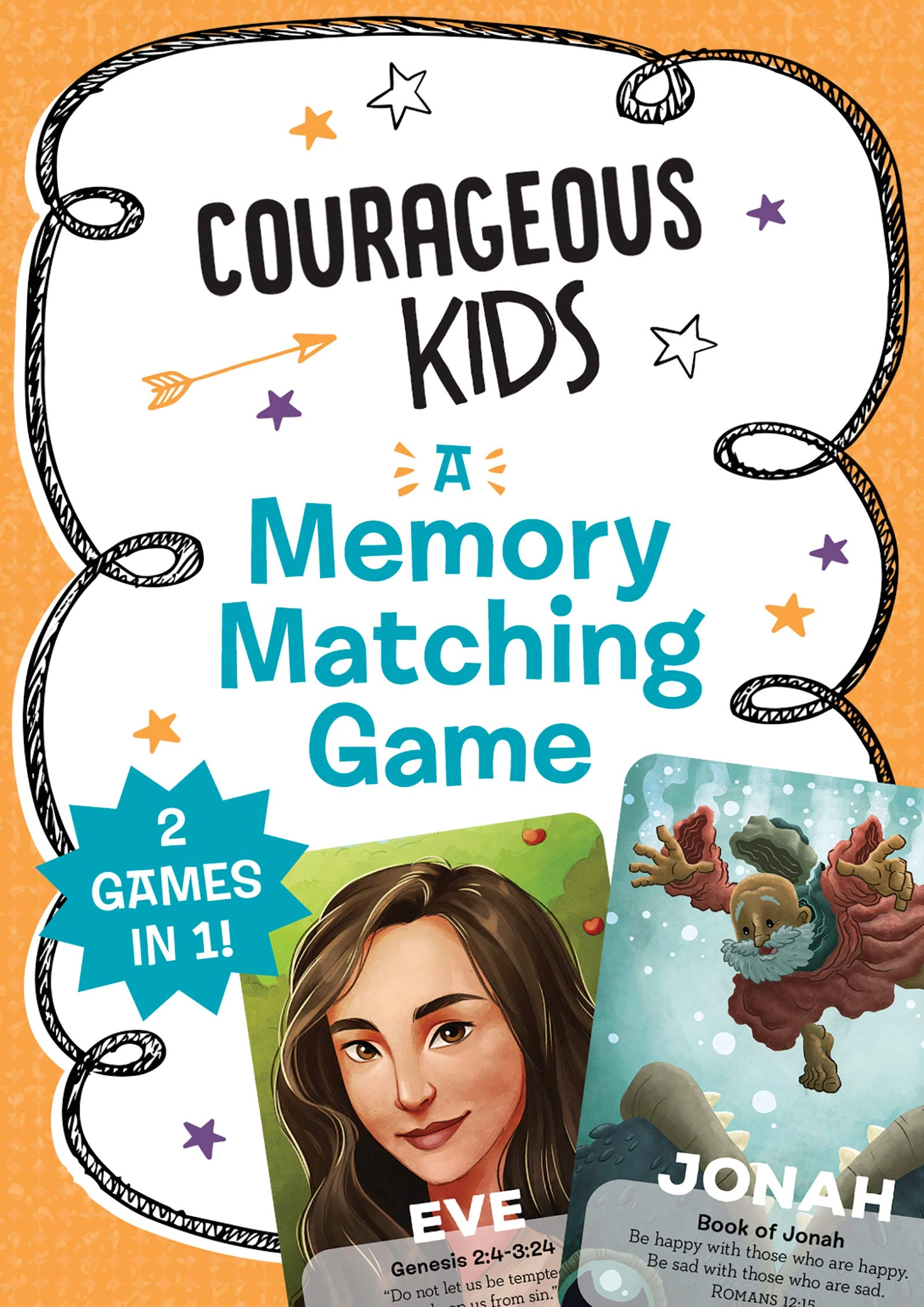 Barbour Publishing Courageous Kids: A Memory Matching Game
