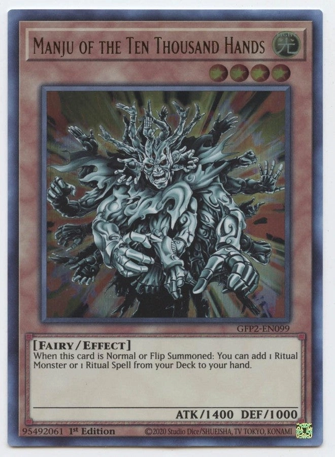Yu-Gi-Oh! Manju of The Ten Thousand Hands - GFP2-EN099 - 1st Edition 1pcs