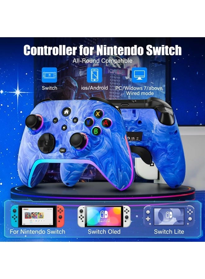 Wireless Switch Pro Controller-S14 - Blue Nintendo Switch