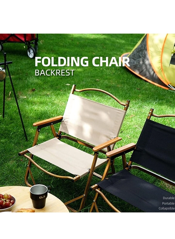 Folding Camping Chair - Black Lightweight
