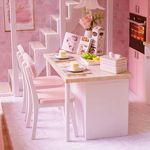 DIY Miniature Dollhouse Kit - Pink