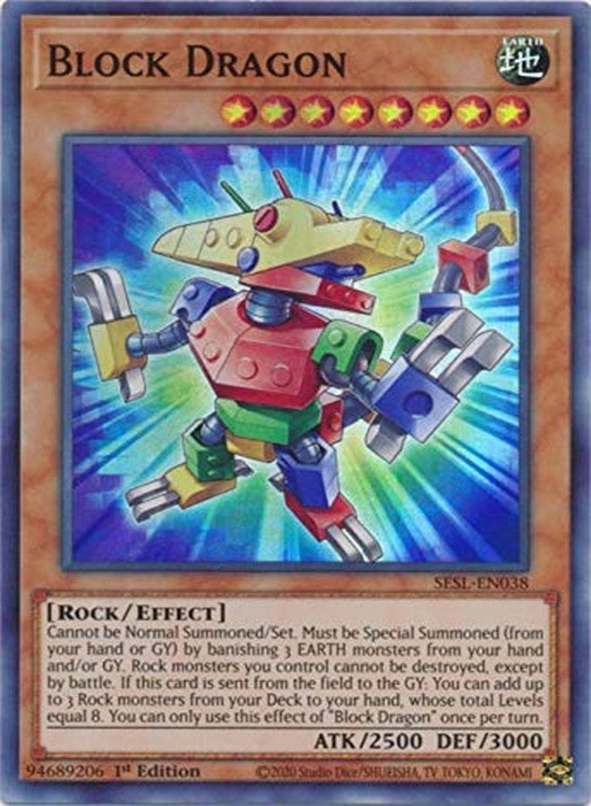 Yu-Gi-Oh! Block Dragon SESL-EN038 - 1st Edition