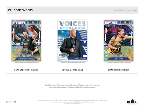 Contenders Professional Fighters League PFL Hobby Box - 4 Packs Per Box 8 Cards Per Pack