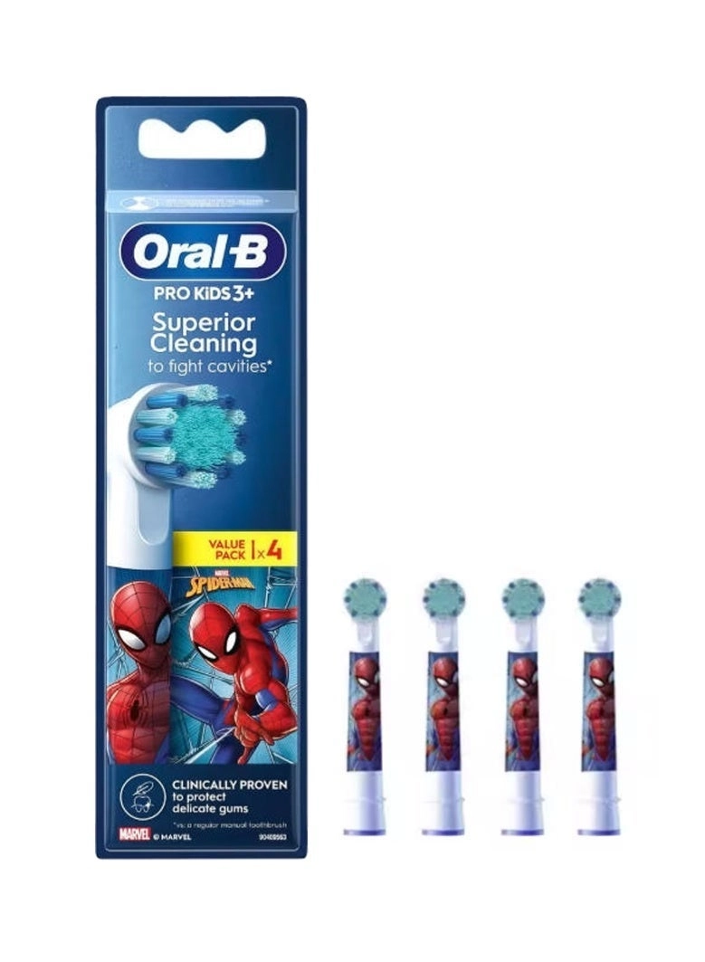 Pro Kids - Pack of 4 Extra Soft Bristles For Ages 3+