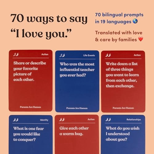 Bilingual Conversation Cards - 13 years and up 70 pieces