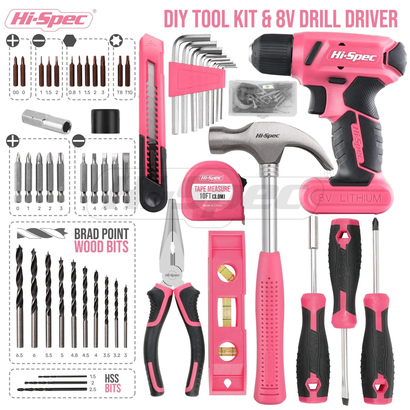 Cordless Drill Driver + Tool Kit