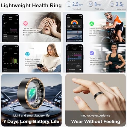 Smart Ring - Heart Rate Monitor Sleep Monitor Waterproof