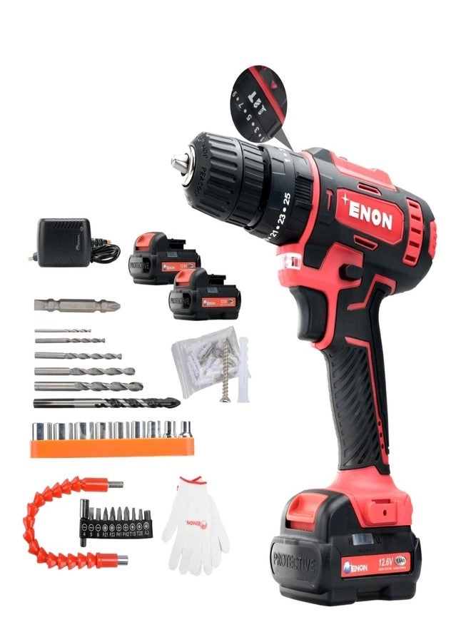 Cordless Impact Drill - 2x1.5Ah
