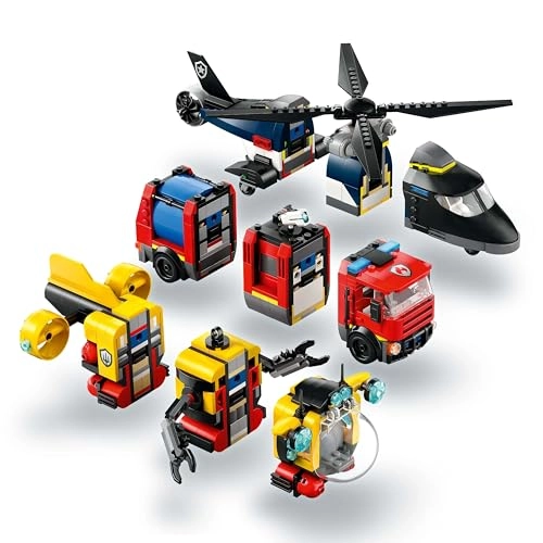 City 3in1 Helicopter, Fire Truck & Submarine Remix (60462)
