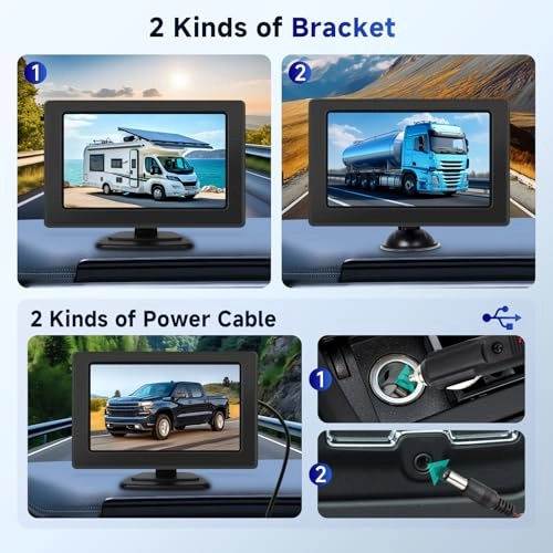 Rear Camera Kit - Night vision wireless 1280*720 pixels