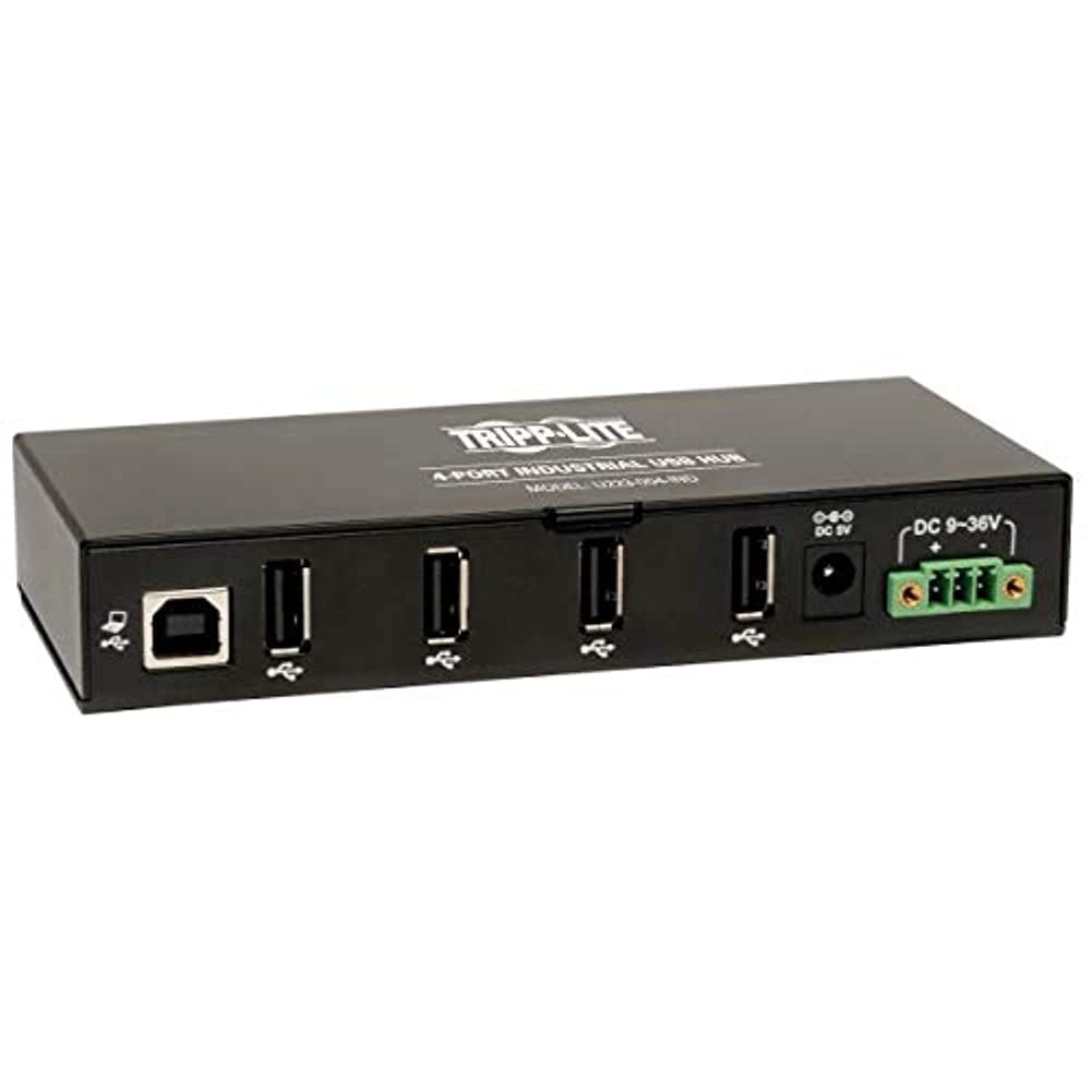 Tripp Lite 4-Port Rugged Industrial USB 2.0 Hi-Speed Hub - 15kV ESD Metal case