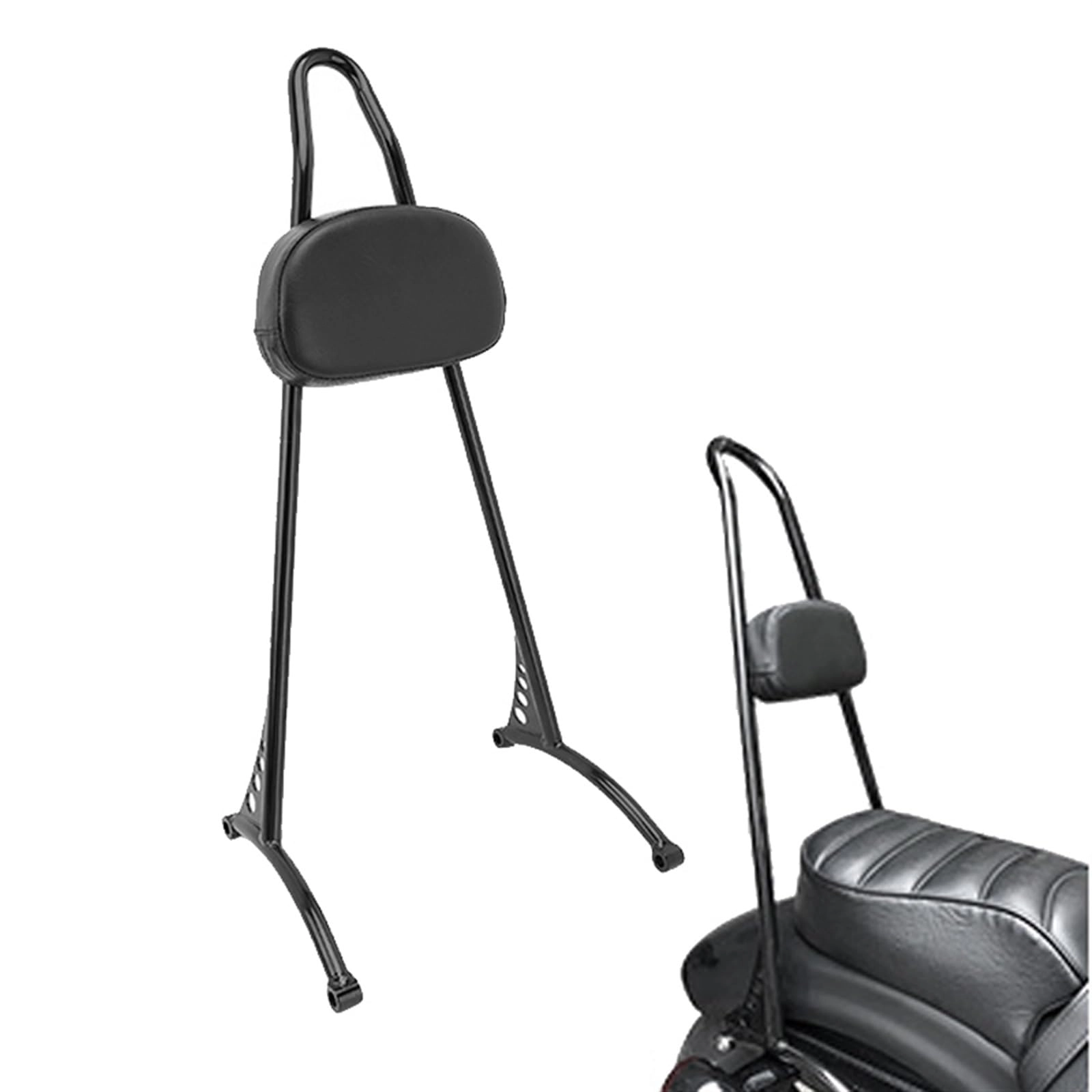 DCXXAN Motorcycle Sissy Bar Passenger Rear Backrest - Harley Sportster Iron XL883N Black