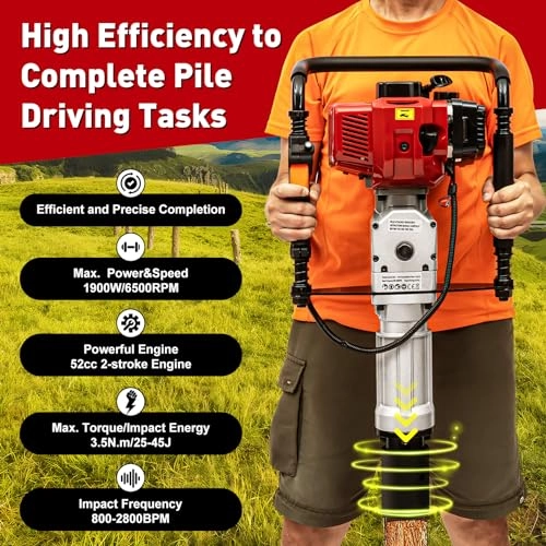 52CC 2 Stroke Gas Powered Pile Driver