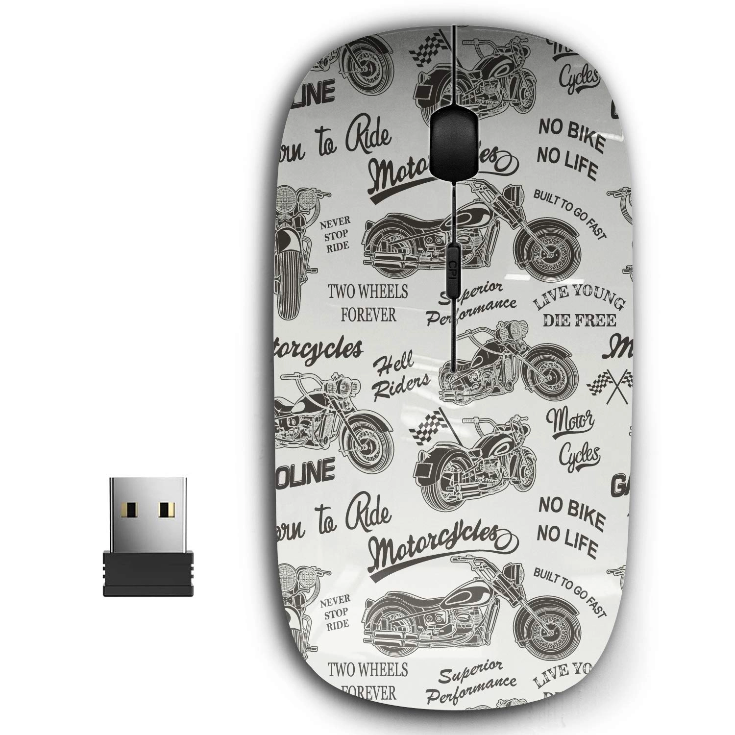 Ergonomic Portable Mouse - USB Wireless