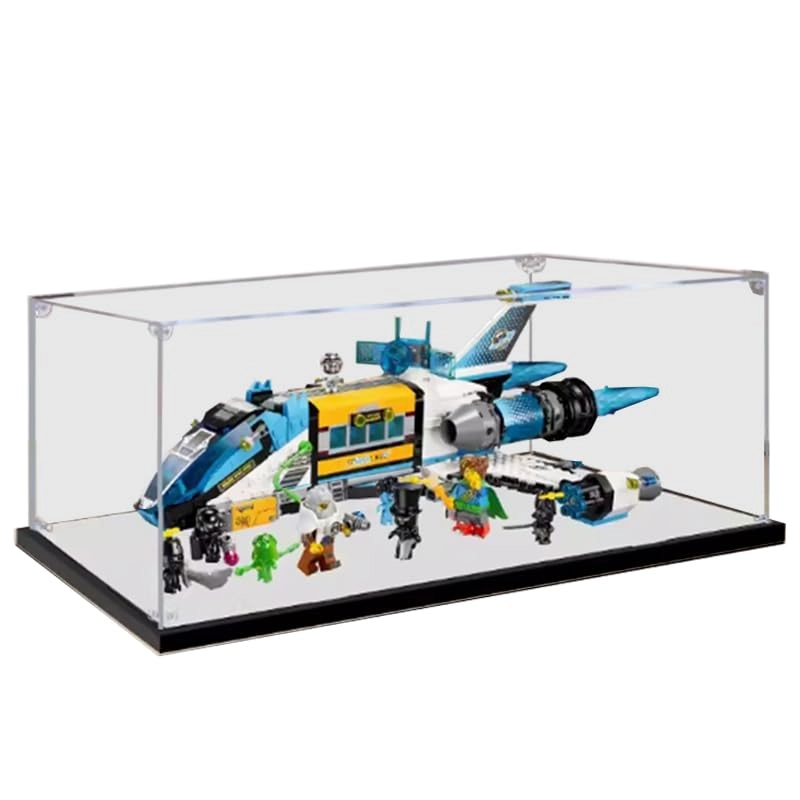 HCAEIOFJ Lego Display Case - Mirror Bottom 3mm 45x35x15cm Acrylic