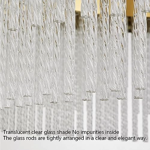 Crystal Chandelier - Golden tricolor light 100*38*30cm