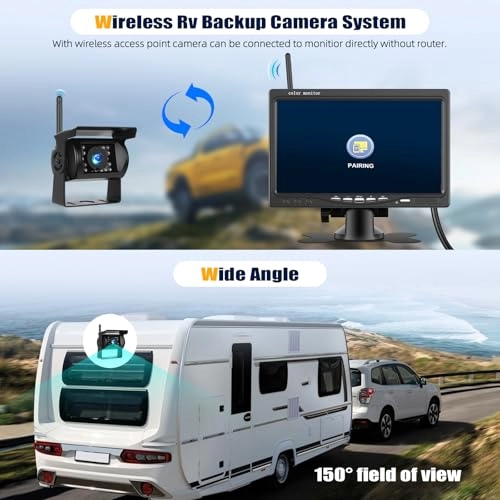 Wireless RV Backup Camera System - Night Vision Wireless 1080P