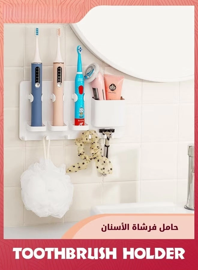 Toothbrush Holder - Wall Mounted 3 slots