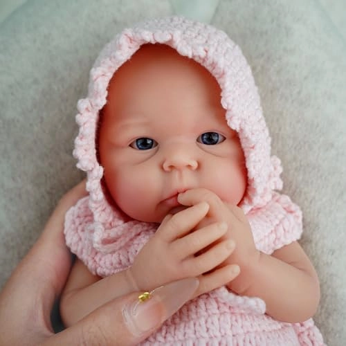 MYREBABY Carina Reborn Baby Doll - 12" Micro Preemie Silicone Girl