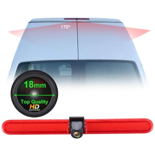 Brake Light Reversing Camera + Rear View Mirror Monitor - Night vision 628 x 586 pixels